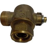 Kombi Vanası 1/2’’( 1/2 Rekor-1/2 Dişli ) Köşe Kulpsuz Su Için