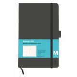 Kombitimer schwarz mittel 2026: Schwarzer Terminkalender 2026. Buch-Kalender mit Lesebändchen und Gummiband. Taschenkalender zum Planen von Terminen.