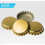 Kombuçça Soda Gazoz Şişe Kapağı - Gold / Gümüş Renkli Taç Metal Teneke Kapak 500 Adet