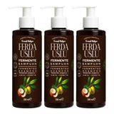 Kombucha Özlü Fermente Şampuan -3 Adet- Organik Zeytinyağı + Hindistan Cevizi Yağı + E Vitamini 250 ml