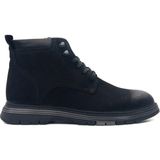 Komcero 1233 Siyah Nubuk Deri Fermuarlı Erkek Casual Bot