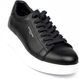 Komcero 2225 Siyah Deri Erkek Sneaker Ayakkabı