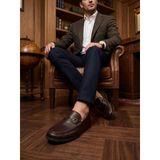 Komcero 6Y3546-189 Erkek Hakiki Deri Tokalı Comfort Loafer Ayakkabı