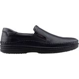 Komcero F213 Siyah Deri Comfort Casual Erkek Ayakkabı - 00 - Siyah