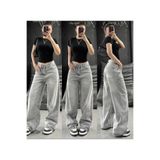 komera POFİDİ VİNTAGE GRİ KAR YIKAMA BAGGY PANTOLON