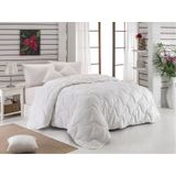 Komfort Home 155x215 cm Tek Kişilik Çizgili Pamuk Saten Yorgan