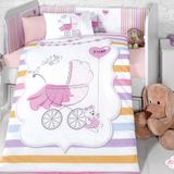 Komfort Home 8 Parça Ranforce %100 Pamuk Girl Bebek Uyku Seti