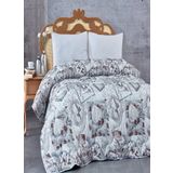 Komfort Home Baskılı Çift Kişilik Microfiber Yorgan + 2 Yastık