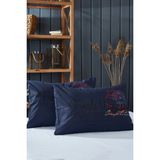 Komfort Home Baskılı Pamuklu Silikon Yastık 50 x 70 cm (2 Adet) - Lacivert