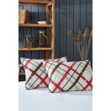 Komfort Home Baskılı Pamuklu Silikon Yastık 50 x 70 cm (2 Adet) - Renkli