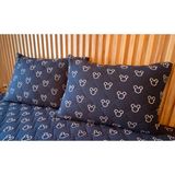 Komfort Home Baskılı Penye Kumaş Yastık Kılıfı + Yastık Seti - 50 x 70 cm - Beyaz