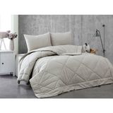 Komfort Home Battal Boy %100 Pamuk Kumaş Yorgan / Gri - 215 x 235 cm