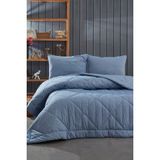 Komfort Home Battal Boy %100 Pamuk Kumaş Yorgan / Mavi - 215 x 235 cm