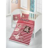 Komfort Home Bebek Nevresim Takımı %100 Pamuk - 100 x 150 cm - Kırmızı