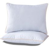 Komfort Home Biyeli Boncuk Silikon Yastık 1000GR 50X70 cm (2 Adet) - 50 x 70 cm - Beyaz