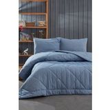Komfort Home Çift Kişilik 100 Pamuk Kumaş Silikon Dolgulu Yorgan+Yastık /G8