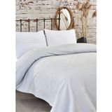 Komfort Home Çift Kişilik Dama Desen %100 Pamuk Açık Gri Pike