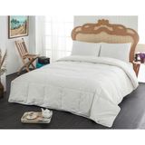 Komfort Home Çift Kişilik Kaz Tüyü Yorgan + Kaz Tüyü 2 Yastık - 195 x 215 cm - Beyaz