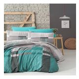 Komfort Home Çift Kişilik Ranforce Estela Turquoise Nevresim Takım