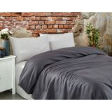Komfort Home Çift Kişilik Ranforce Pamuk Pike / Antrasit - Gri