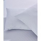 Komfort Home Çizgili Pamuk Saten Yastık Kılıfı / Açık Gri (2 Adet) - 50x70 cm