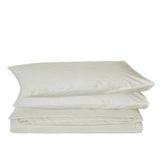 Komfort Home Çizgili Saten Pamuk Krem Çift Kişilik Nevresim Set