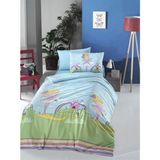 Komfort Home Genç Ranforce Nevresim Takımı (Fairy) - 160 x 220 cm - Mavi - Krem