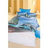 Komfort Home Kırmızı 3D Çift Kişilik Pamuk Saten 220 x 240 cm Nevresim Takımı