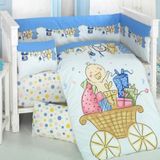 Komfort Home Neşeli 8 Parça Ranforce %100 Pamuk Bebek Uyku Seti Takımı