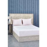Komfort Home Penye Lastikli Pudra 180x200 cm Battal Boy Çarşaf Seti