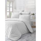 Komfort Home Tek Kişilik Exclusive Deluxe Saten Ln White Nevresim Takımı