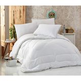Komfort Home Tek Kişilik Microfiber Klimalı Yorgan + Yastık