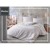 Komfort home tek kişilik ranforce nevresim takımı / ekose beyaz - 160 x 220 cm - Renkli