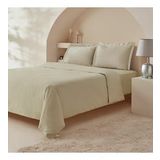 Komfort Home White Collection 120 Tel %100 Pamuk Percale Battal Boy Nevresim Takımı Bej