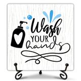 Komik Banyo Tabelaları, Ellerinizi Yıkayın Banyo Tabelaları, Kişiselleştirilmiş Plaket, Aile Arkadaşları ve Meslektaşları için Komik Hediye, Banyo Tuvalet Dekoru için Komik Ahşap Dekor-C14