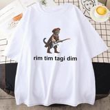Komik Bebek Lazanya Jant Tim Tagi Dim Sevimli T Yeni Erkek Kadın Rahat Gevşek Giysiler - Beyaz - XL