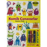 Komik Canavarlar Boyama Kitabı - Minik Ressamlar - Kolektif