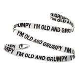 Komik Köpek Tasma Ben Yaşlıyım ve Huysuz Köpek Tasma Yürüyüş Eğitimi Köpek Tasmaları Köpek Sahibi Evcil Hayvan Aşığı Hediye (I'm Old and Grumpy-WH)
