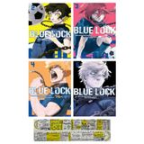 Komik Şeyler Blue Lock 2-3-4-5. Ciltler Manga Seti + Özel Cetvel