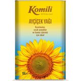 Komili Ayçiçek Yağı 18 lt Türkiye Menşeli Sıvı Yağ Hafif Lezzetler İçin İdeal Kullanım