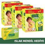 Komili Bebek Bebek Bezi 2 Beden 3 Adet (Islak Mendil Hediyeli)