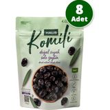 Komili Doğal Siyah Sele Zeytin 8 x 170g - 170 gr