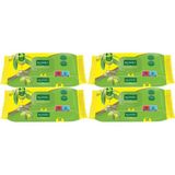 Komili Islak Havlu Mendil 90 Yaprak (4 Lü Set) Zeytin Yağlı Plastik Kapaklı (4PK*90) 360 Yaprak