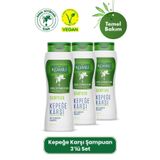 Komili Kepek Karşıtı Vegan Şampuan, Doğal Zeytinyağı İçerikli, 3'lü Set, 3 x 500 ml