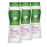 Komili Kuru ve Yıpranmış Saçlar 3x500 ML Vegan Şampuan