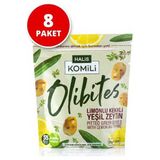 Komili Olibites Limonlu Kekikli Çekirdeksiz Yeşil Zeytin 8 x 30 gr - 240 gr