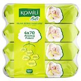 Komili Soft Islak Bebek Havlusu 70'li - 4'lü Avantaj Paket