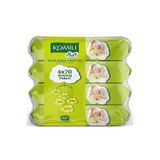 Komili Soft Islak Havlu 70 Yaprak 4'Lü Paket
