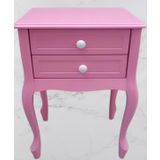 Komodin 90359Model Klasik Kayin Aslan Ayak Parlak Pembe Lake Cift Cekmece El Yapim