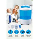Kompakt 6 kg Mini Çamaşır Makinesi A Enerji Sınıfı 800 Devir Hızı ile Hızlı Yıkama ve Kurutma